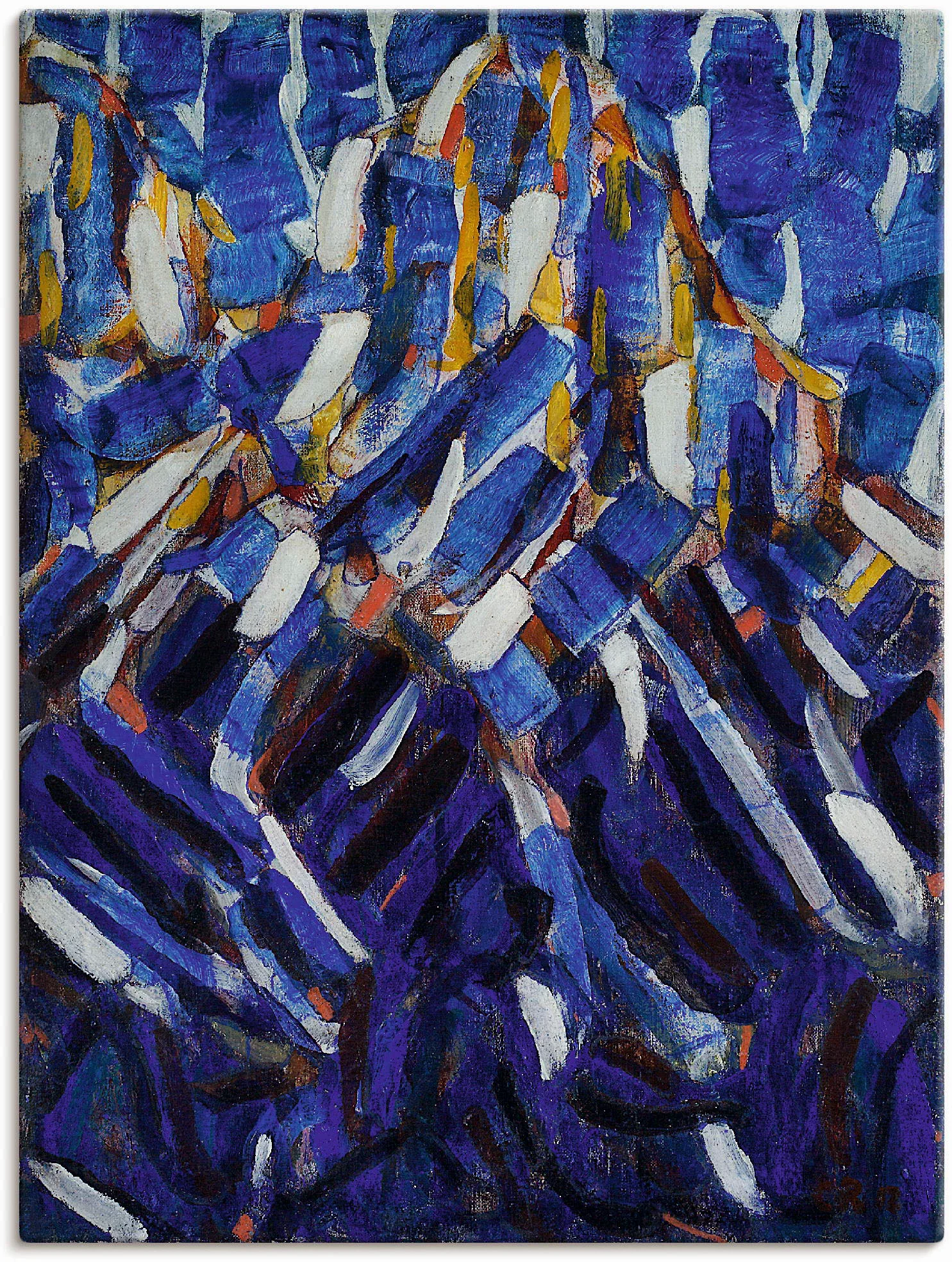 Artland Leinwandbild "Abstraktion (Der blaue Berg). 1912", Gegenstandslos, günstig online kaufen