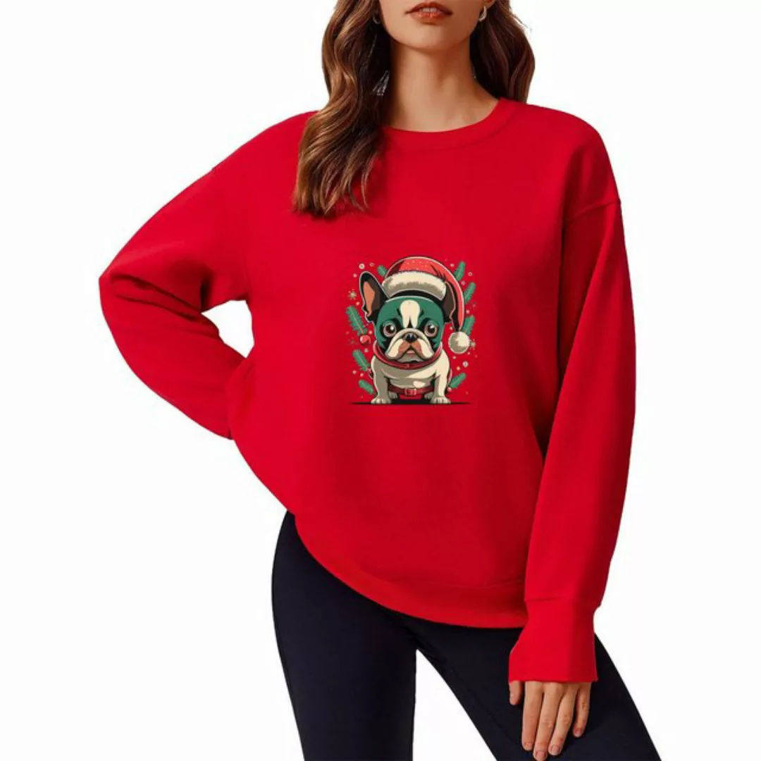 MC Star Sweatshirt Damen Sweatshirt Weihnachtspullover Weihnachtsdrucke Pul günstig online kaufen