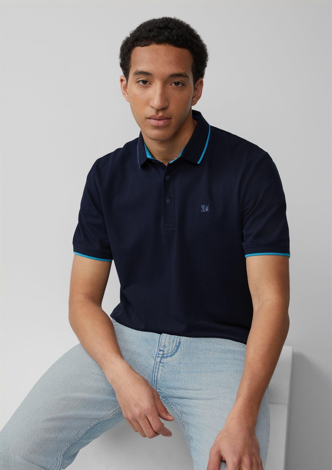 s.Oliver Poloshirt Kragen, Knopfleiste, kurzarm günstig online kaufen