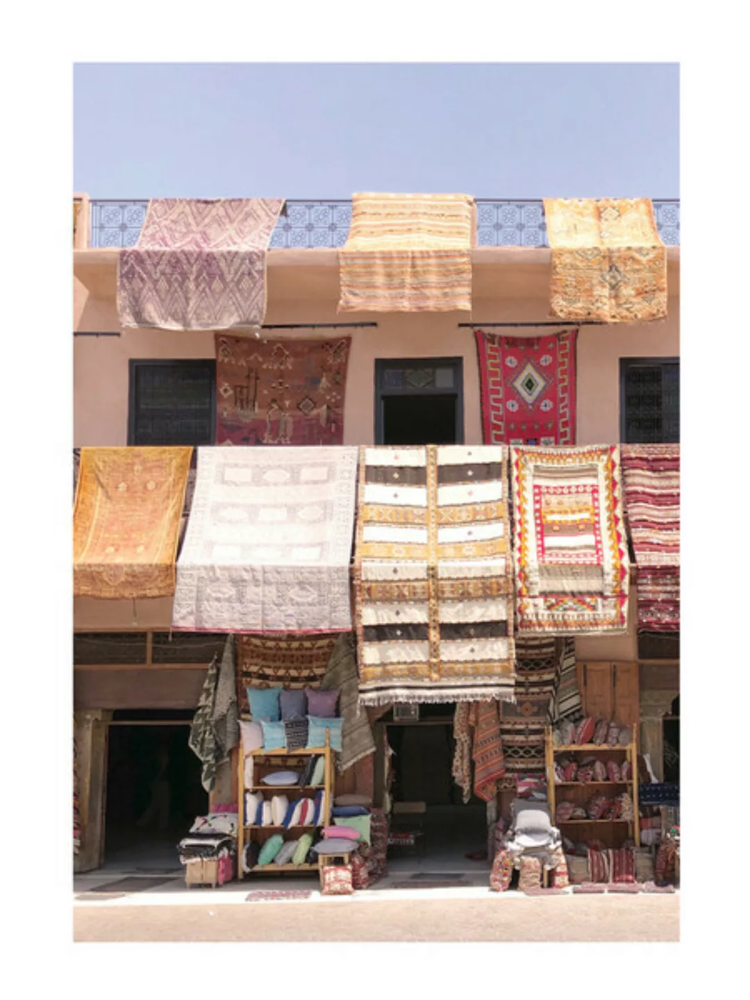 Poster / Leinwandbild - Mantika Marokko Teppiche günstig online kaufen