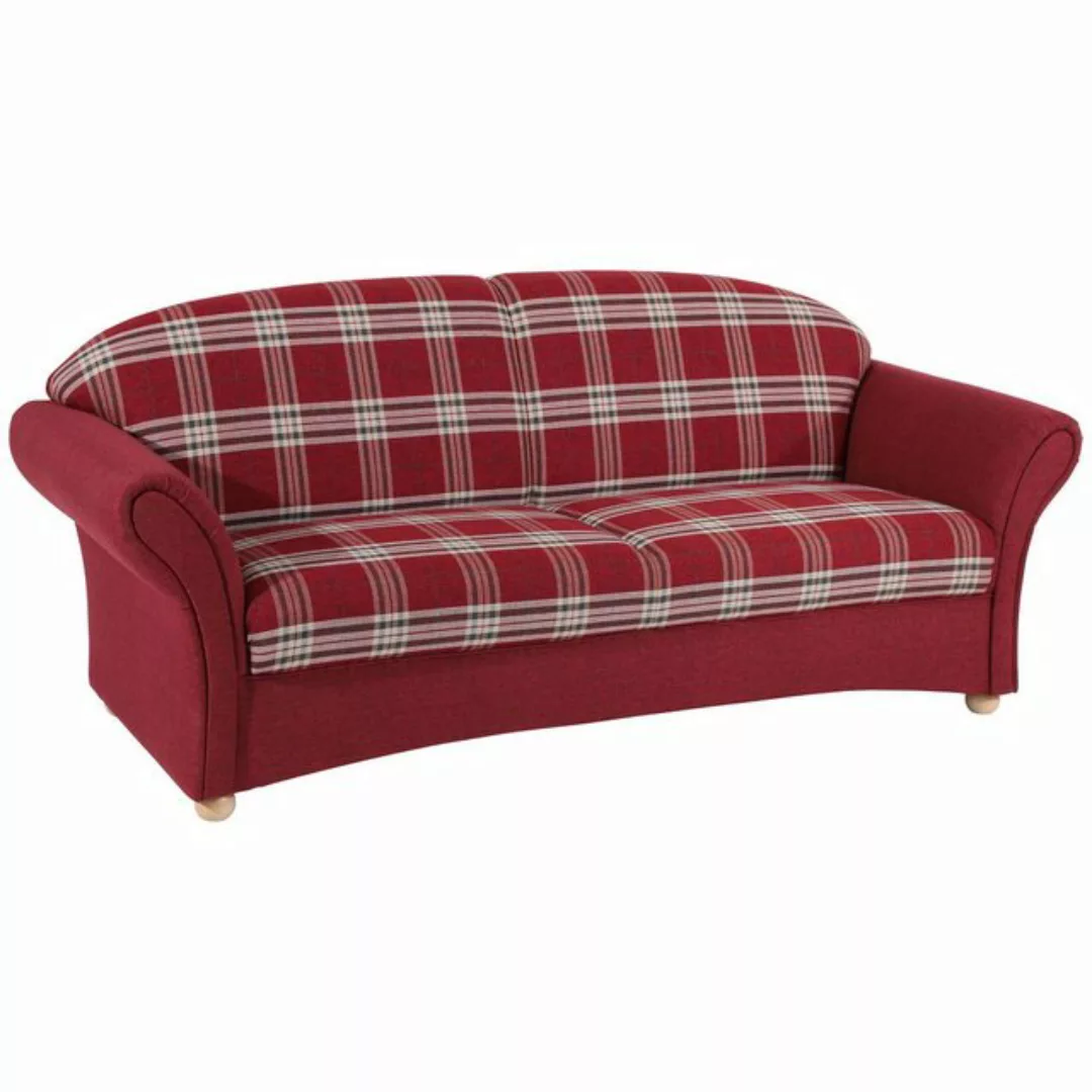 Max Winzer® 2,5-Sitzer Corona Sofa 2,5-Sitzer rot Flachgewebe, 1 Stück, Mad günstig online kaufen