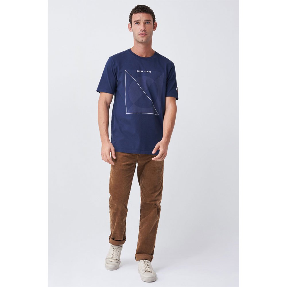 Salsa Jeans 126386-823 / Appliqué Kurzarm T-shirt 2XL Blue günstig online kaufen