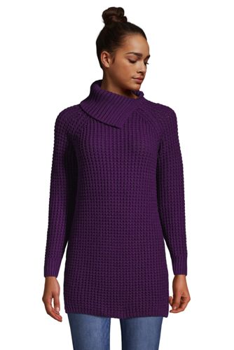 Longpullover mit geteiltem Kragen in Petite-Größe, Damen, Größe: XS Petite, günstig online kaufen