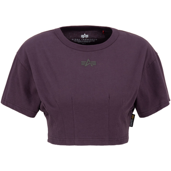 Alpha Industries  T-Shirts & Poloshirts Waisted T-Shirt W - Plum günstig online kaufen
