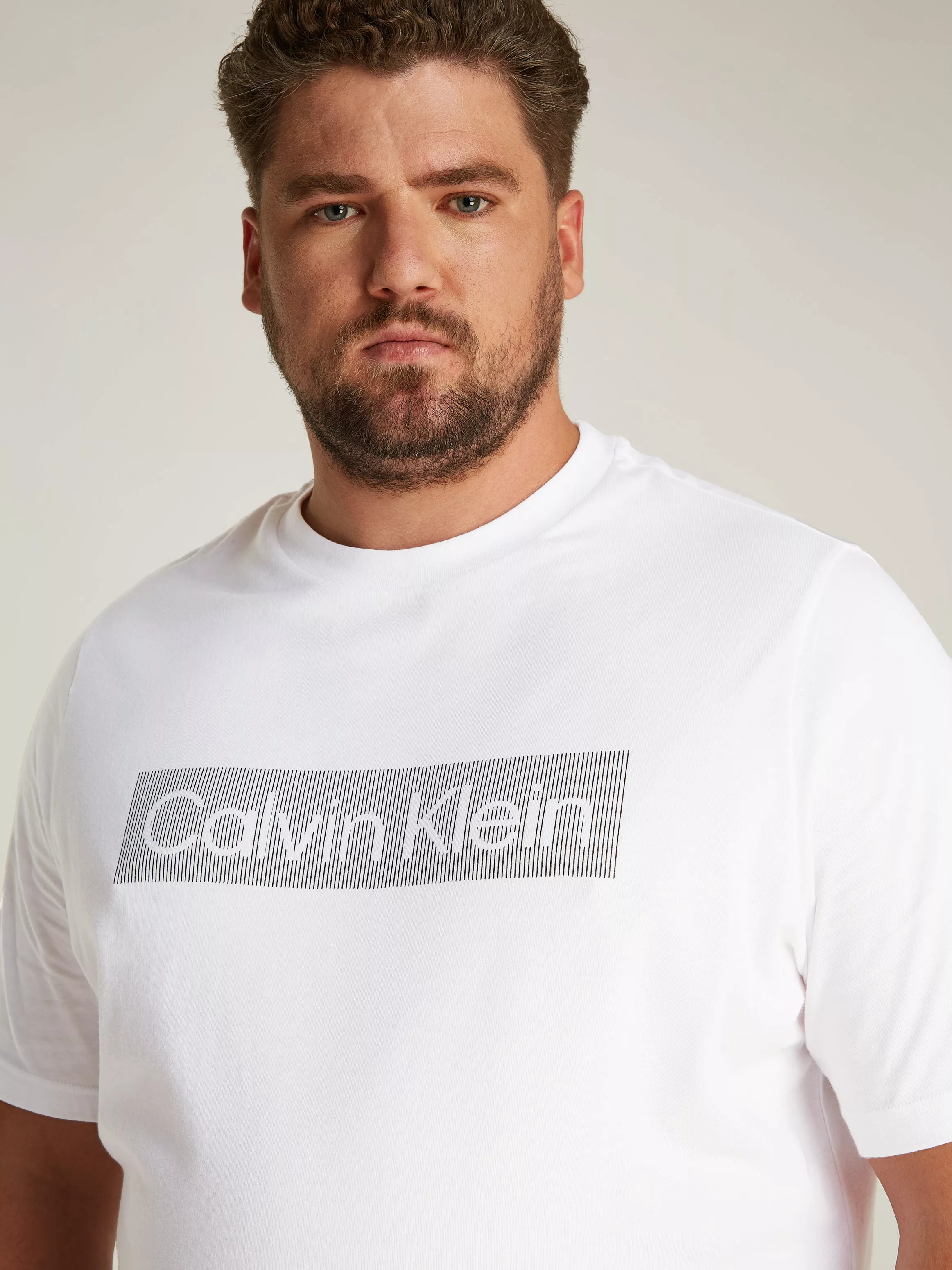 Calvin Klein Big&Tall T-Shirt BT_BOX STRIPED LOGO T-SHIRT in Großen Größen günstig online kaufen