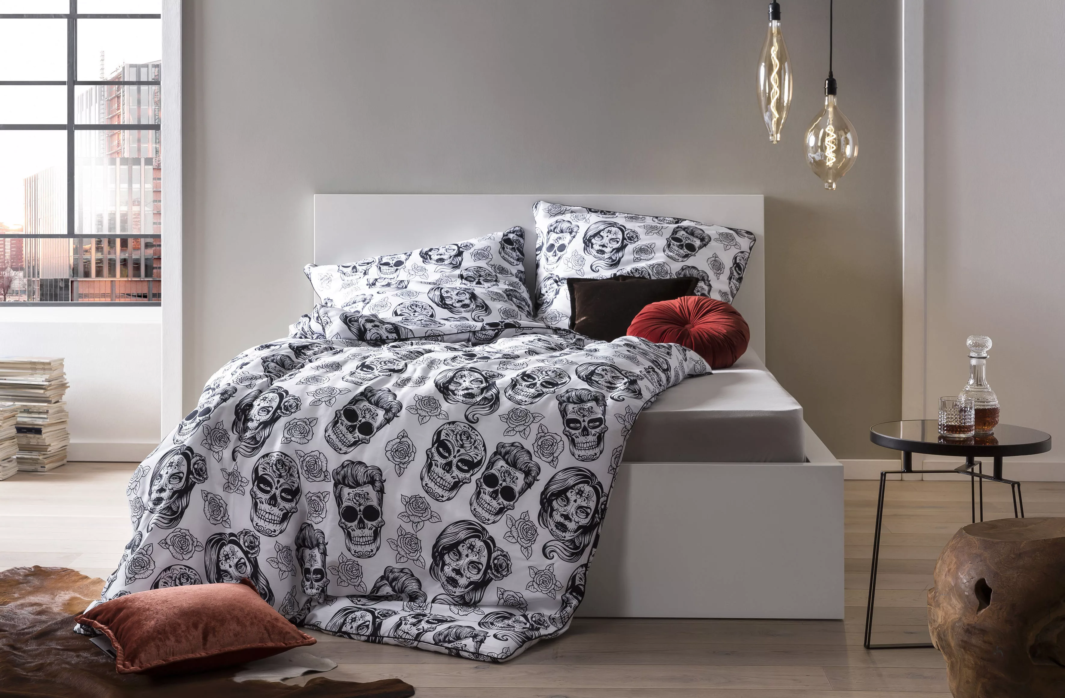 done.® Bettwäsche »Skulls«, beidseitig bedruckte Bettwäsche mit Keder günstig online kaufen