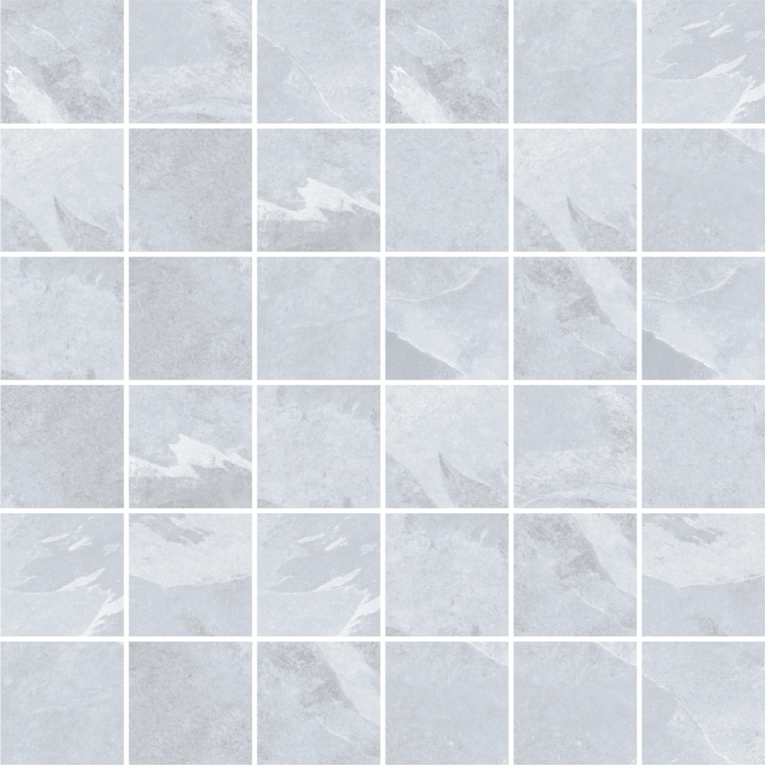 Bodenfliese Mosaik  Sondrio Grigio Feinsteinzeug Hellgrau Matt 30 x 30 cm günstig online kaufen