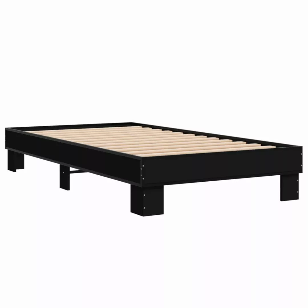 vidaXL Bett Bettgestell Schwarz 75x190 cm günstig online kaufen