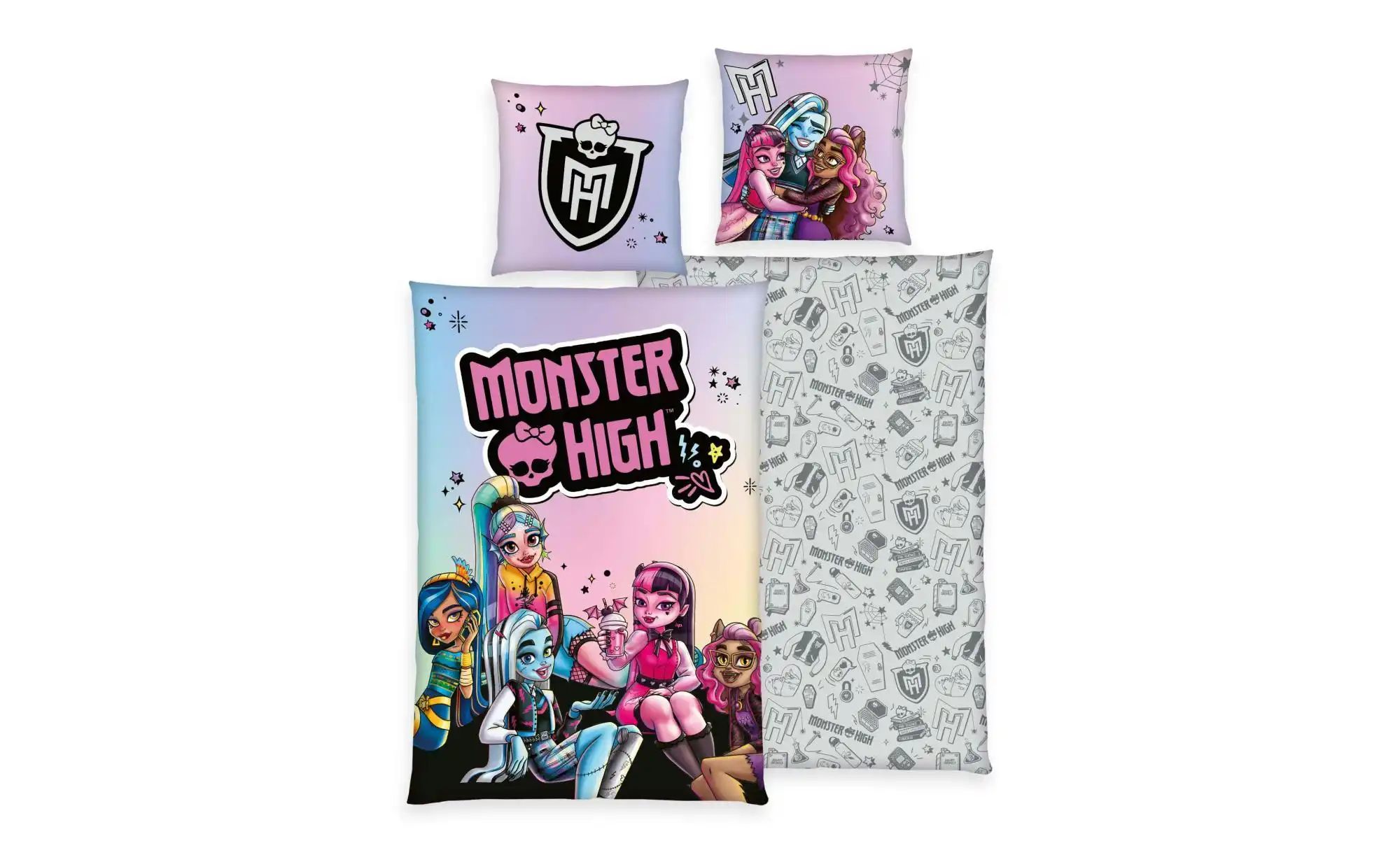 Bettwäsche-Set Monster High ¦ mehrfarbig ¦ Maße (cm): B: 135 H: 1 Bettwaren günstig online kaufen