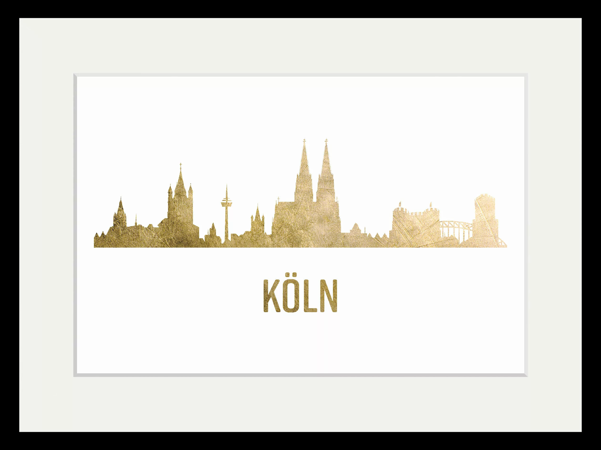queence Bild "Köln Skyline GOLD", Städte, (1 St.) günstig online kaufen