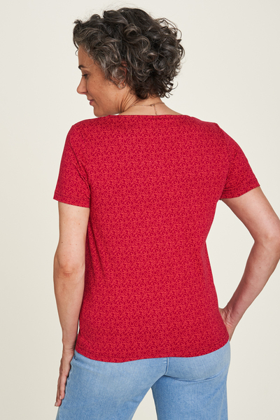 Jersey Kurzarm Shirt Mit V-ausschnitt Aus Gots Bio-baumwolle (S22c37) günstig online kaufen