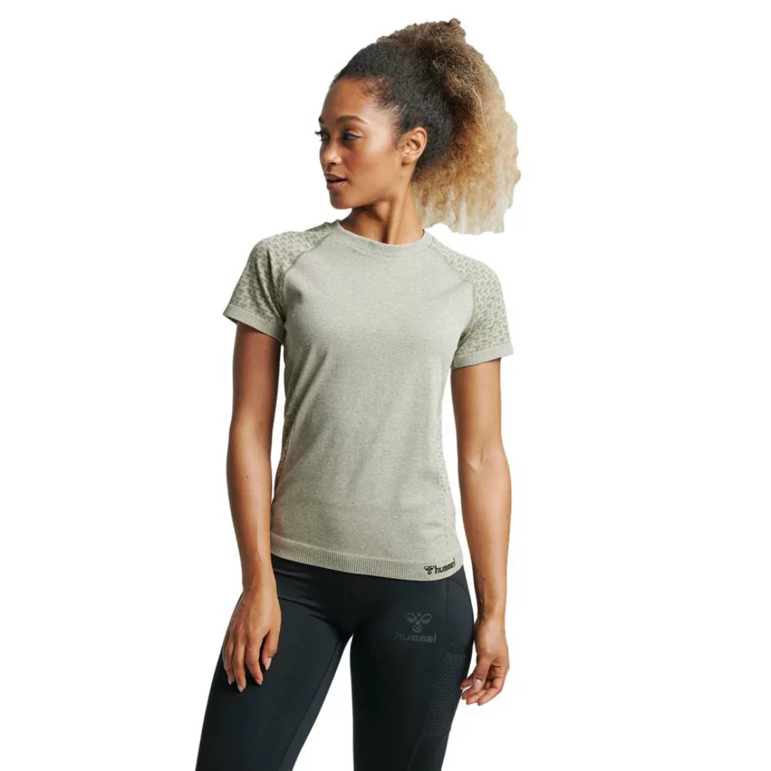 Hummel Ci Seamless Kurzärmeliges T-shirt S Vetiver Melange günstig online kaufen