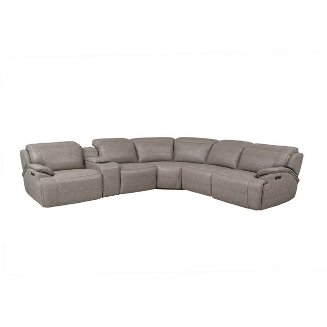 HTI-Living Ecksofa Ecksofa Pavel Silber, Stück 1 Teile, Kunstleder verstell günstig online kaufen