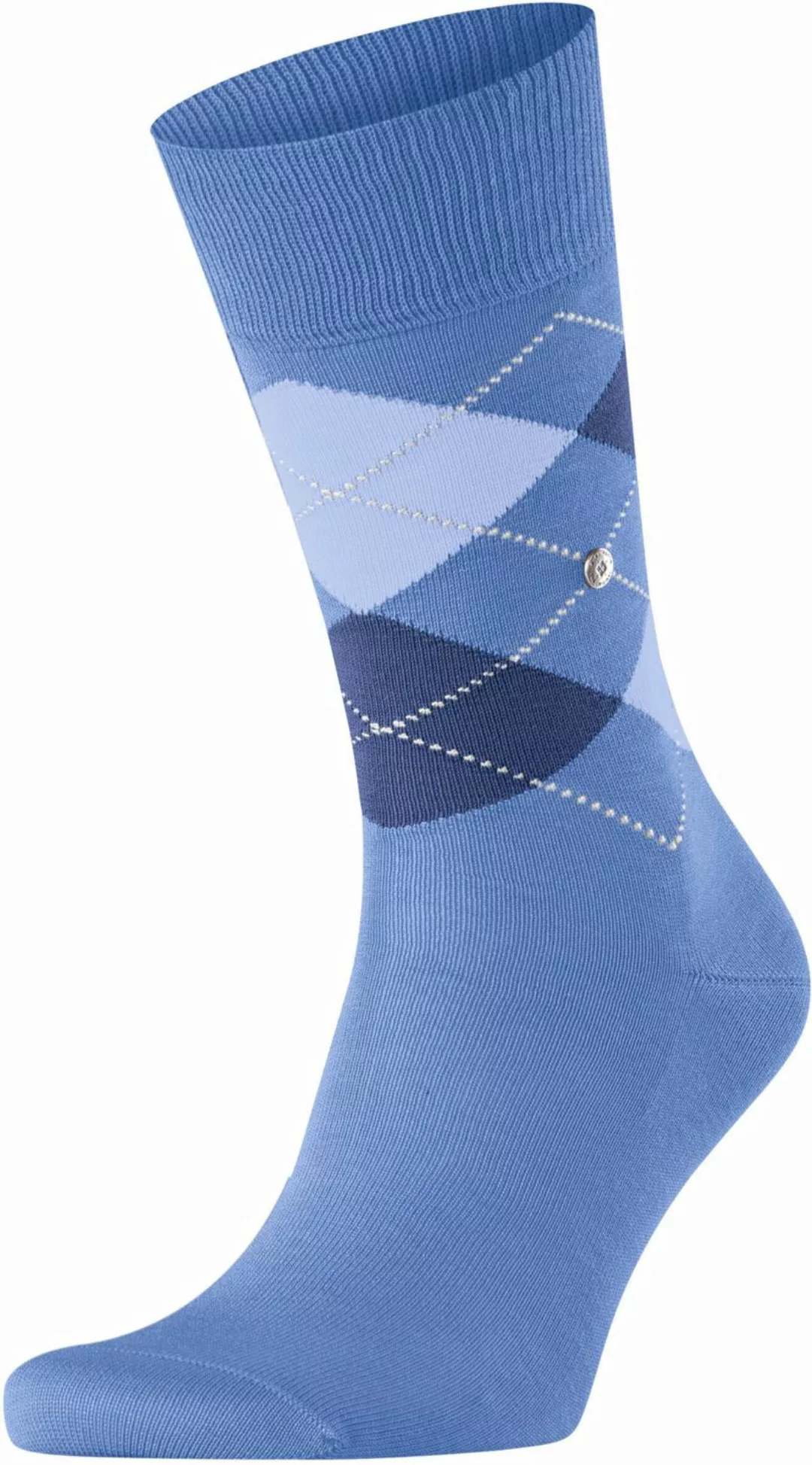 Burlington Manchester Socken Kariert Blau 6550 - Größe 40-46 günstig online kaufen
