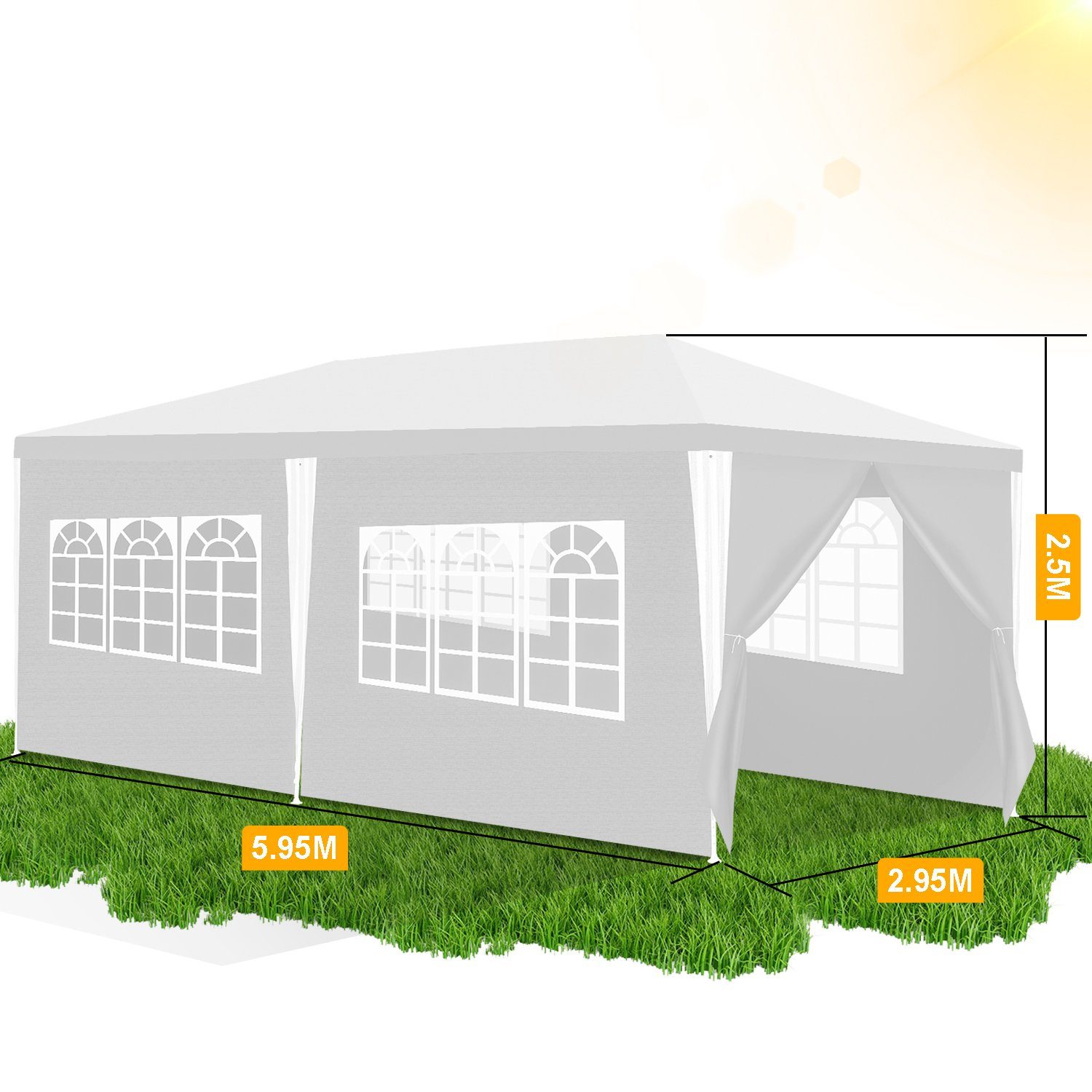 Clanmacy Pavillon Pavillon Partyzelt Festzelt Wasserdicht günstig online kaufen