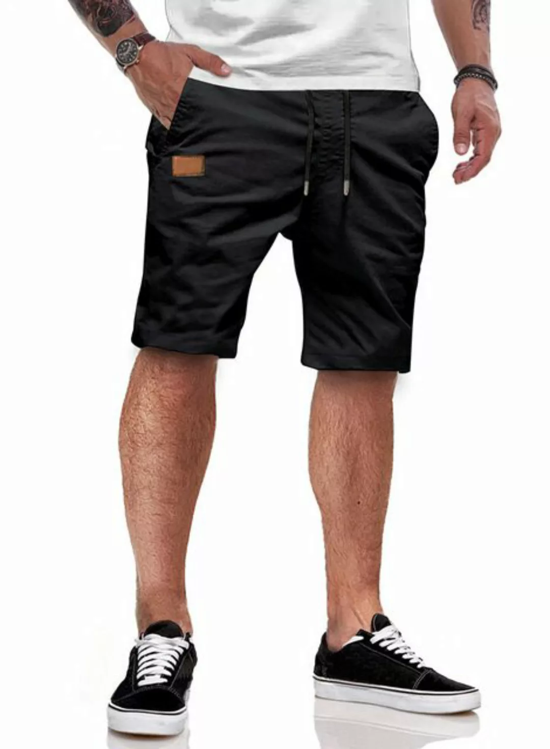 JMIERR Shorts Kurze Hosen Herren Shorts Herren Sommer Baumwolle Chino S-2XL günstig online kaufen