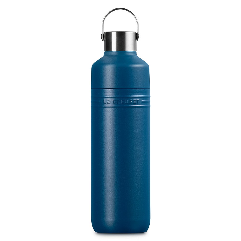 Le Creuset Trinkflasche On The Go Edelstahl Isolierflasche Deep Teal 1000 m günstig online kaufen