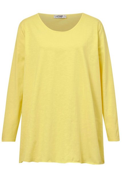 Angel of Style Rundhalsshirt Basic-Longshirt Rundhals Langarm gerundeter Sa günstig online kaufen