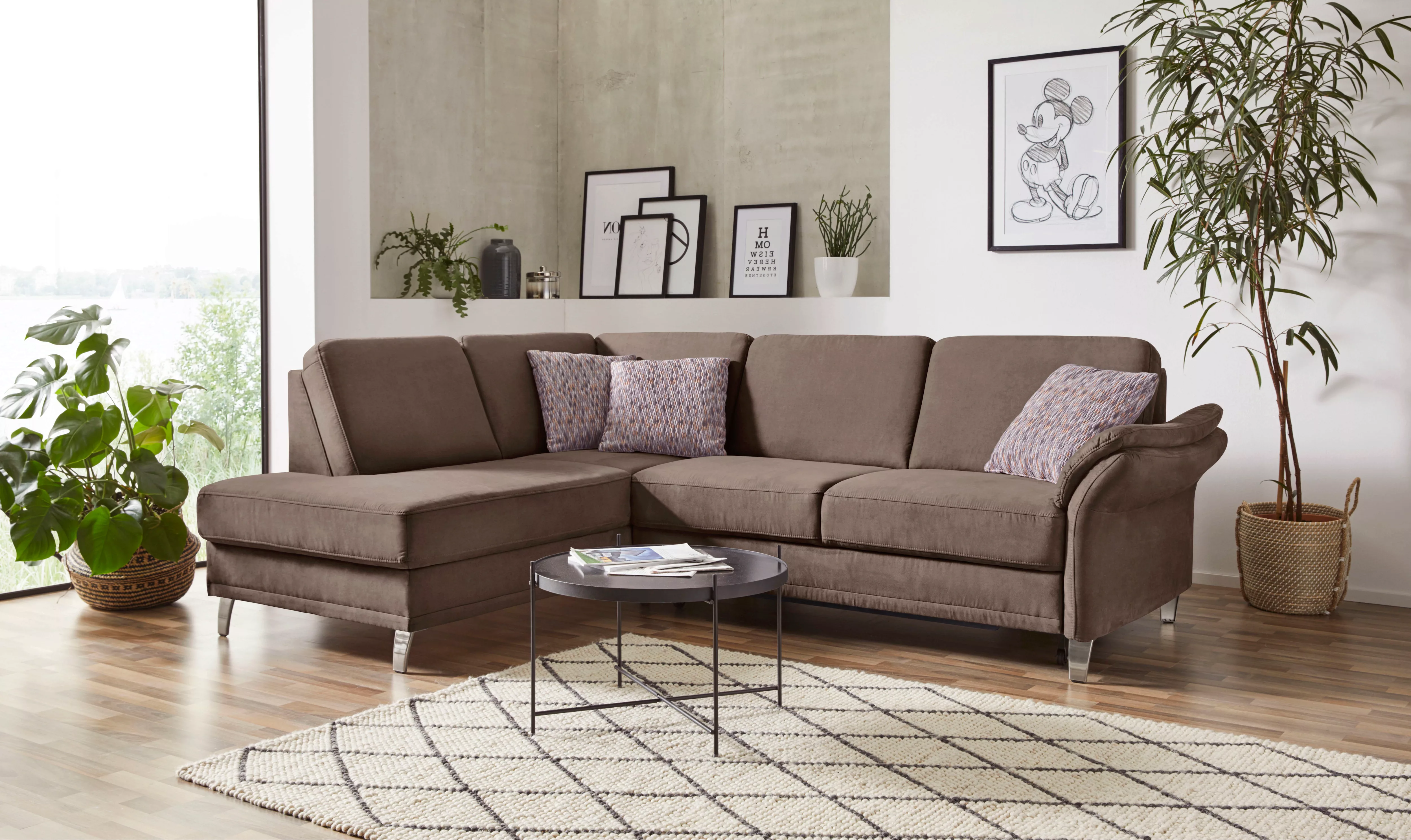 sit&more Ecksofa "Clio L-Form", wahlweise mit Bettfunktion und Bettkasten, günstig online kaufen
