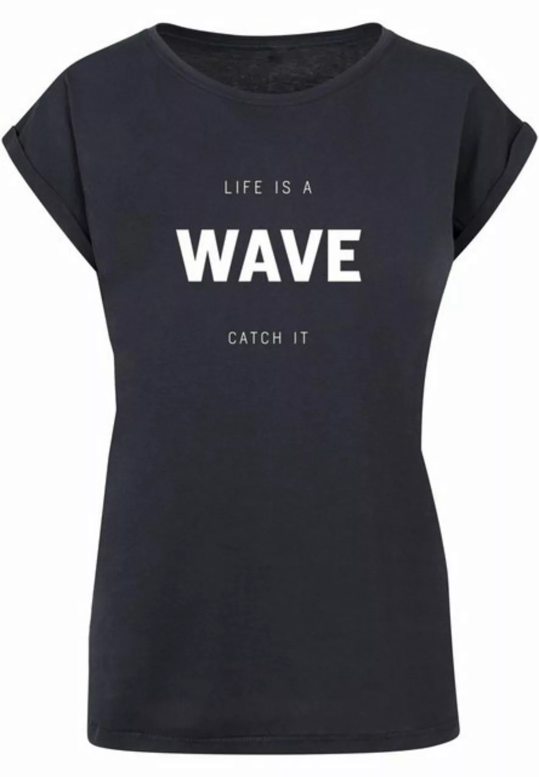 Merchcode T-Shirt Merchcode Damen Ladies Summer - Life is a wave T-Shirt (1 günstig online kaufen