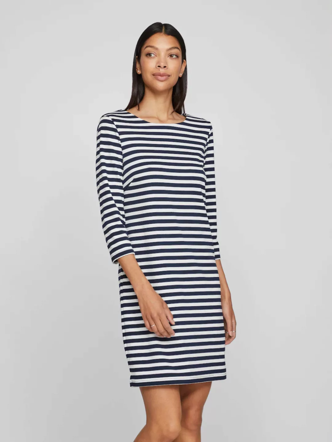 Vila Jerseykleid "VININNY 3/4 O-NECK DRESS/LC" günstig online kaufen