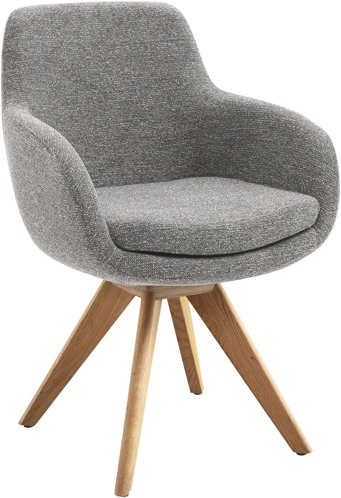 Musterring Esszimmerstuhl »Tavia«, (Set), 2 St., Chenille, Stativgestell Ei günstig online kaufen