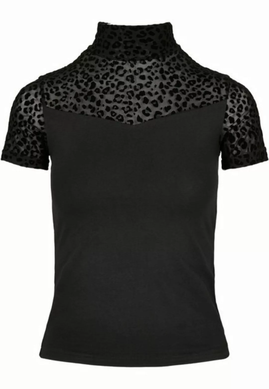 URBAN CLASSICS T-Shirt Urban Classics Damen Ladies Flock Lace Turtleneck Te günstig online kaufen