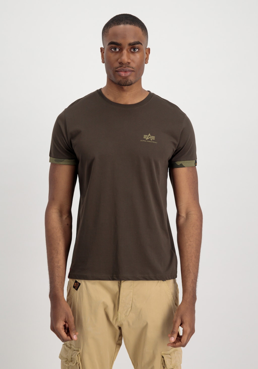 Alpha Industries T-Shirt "Alpha Industries Men - T-Shirts Roll-Up Sleeve T- günstig online kaufen