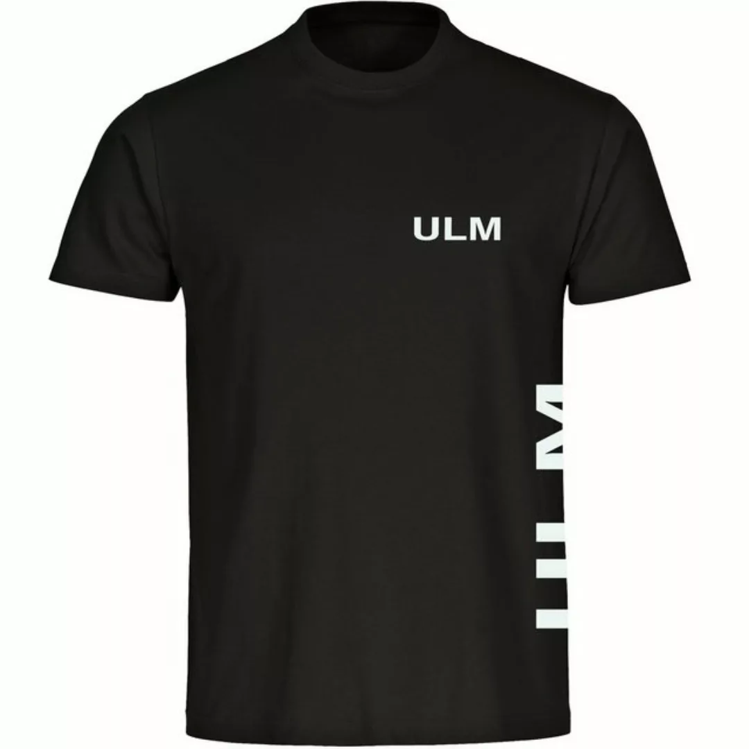 multifanshop T-Shirt Herren Ulm - Brust & Seite - Männer günstig online kaufen