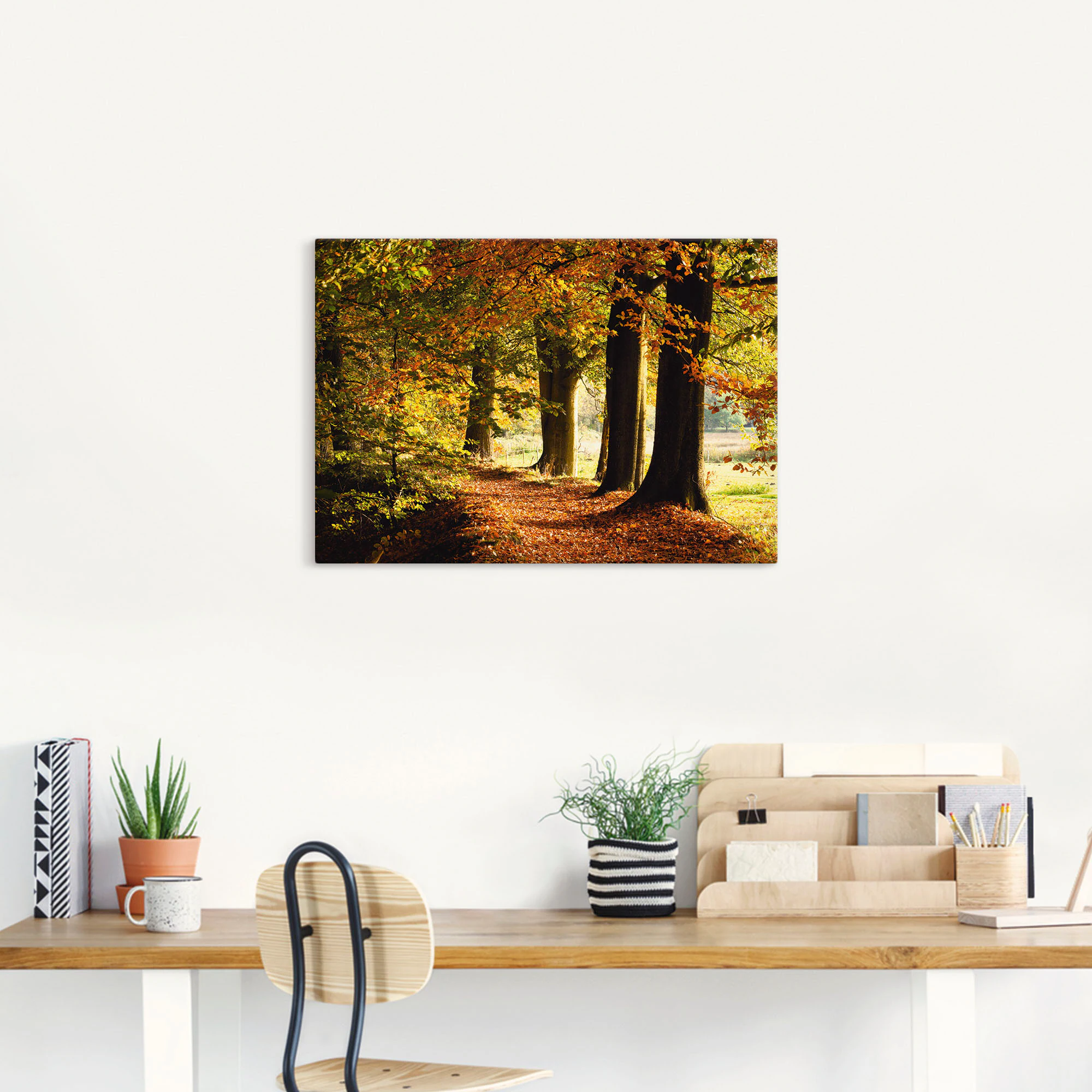 Artland Wandbild "Herbstfarben", Bäume, (1 St.), als Alubild, Outdoorbild, günstig online kaufen