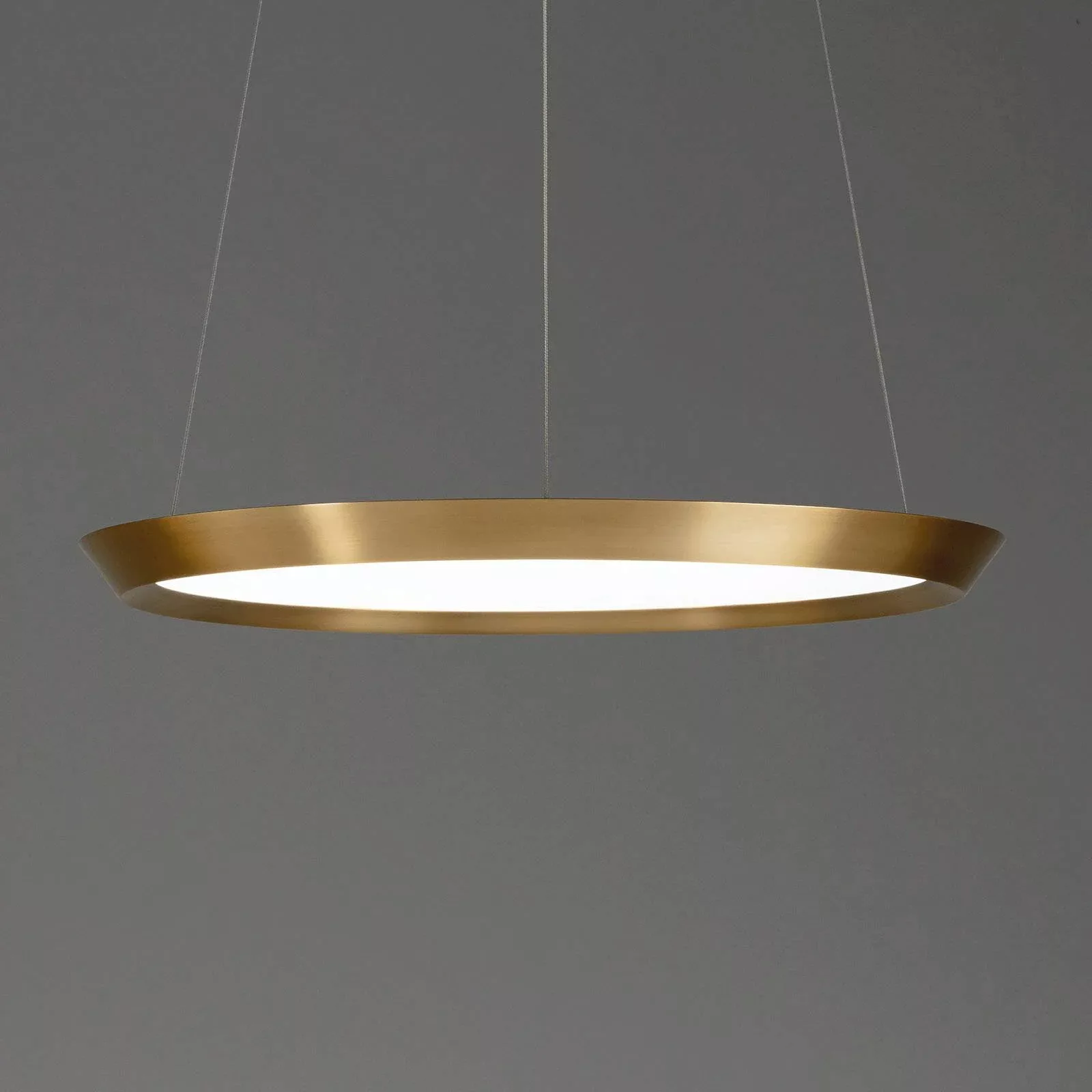 LEDS-C4 Saturn LED-Hängelampe messing satin Ø 60cm günstig online kaufen