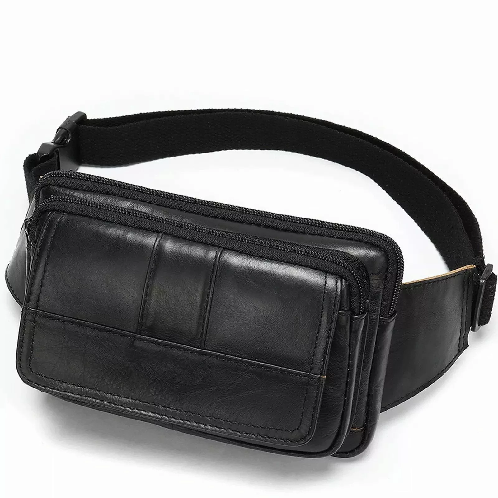 YUBRO-STUDIO Bauchtasche Herren Echtleder Bauchtasche Mehrere günstig online kaufen