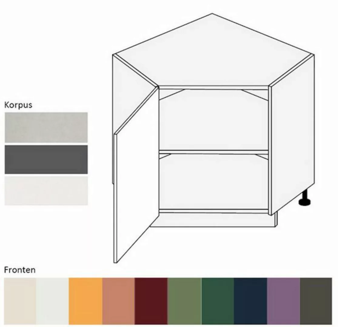 Feldmann-Wohnen Unterschrank Tivoli (Tivoli, 1-St) 84cm Front-, Korpusfarbe günstig online kaufen