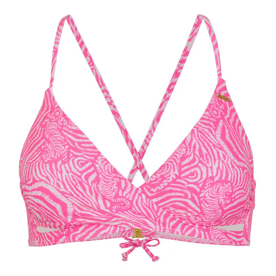 O´neill Baay Bikini Oberteil 34 White All Over Print / Pink / Purple günstig online kaufen