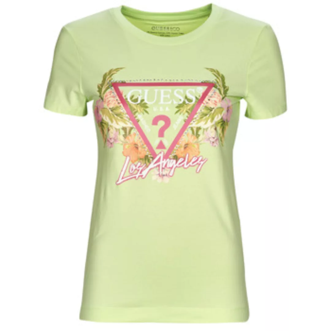 Guess  T-Shirt SS CN TRIANGLE FLOWERS TEE günstig online kaufen