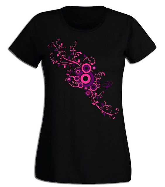 G-graphics T-Shirt Damen T-Shirt - Ranke Pink-Purple-Collection, Slim-fit-S günstig online kaufen