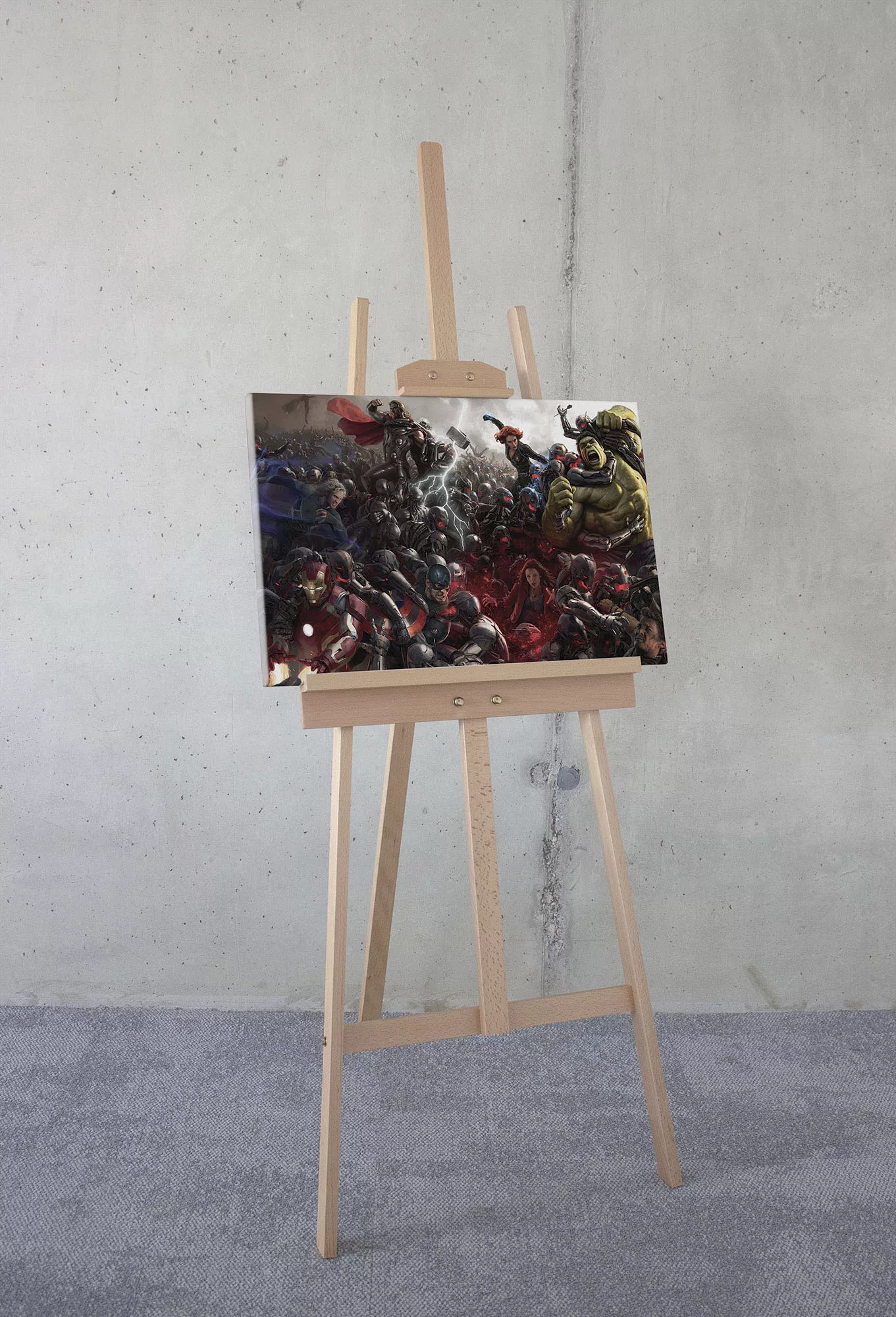 Komar Leinwandbild "Keilrahmenbild - Avengers War - Größe 30 x 60 cm", Disn günstig online kaufen