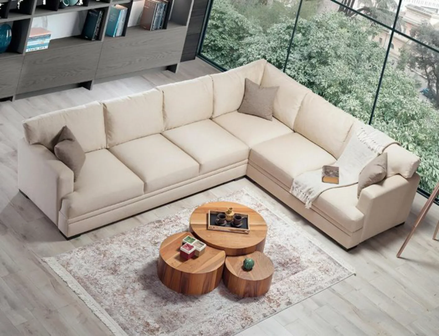 Xlmoebel Ecksofa Luxuriöses L-förmiges Design-Sofa für das Wohnzimmer, Herg günstig online kaufen