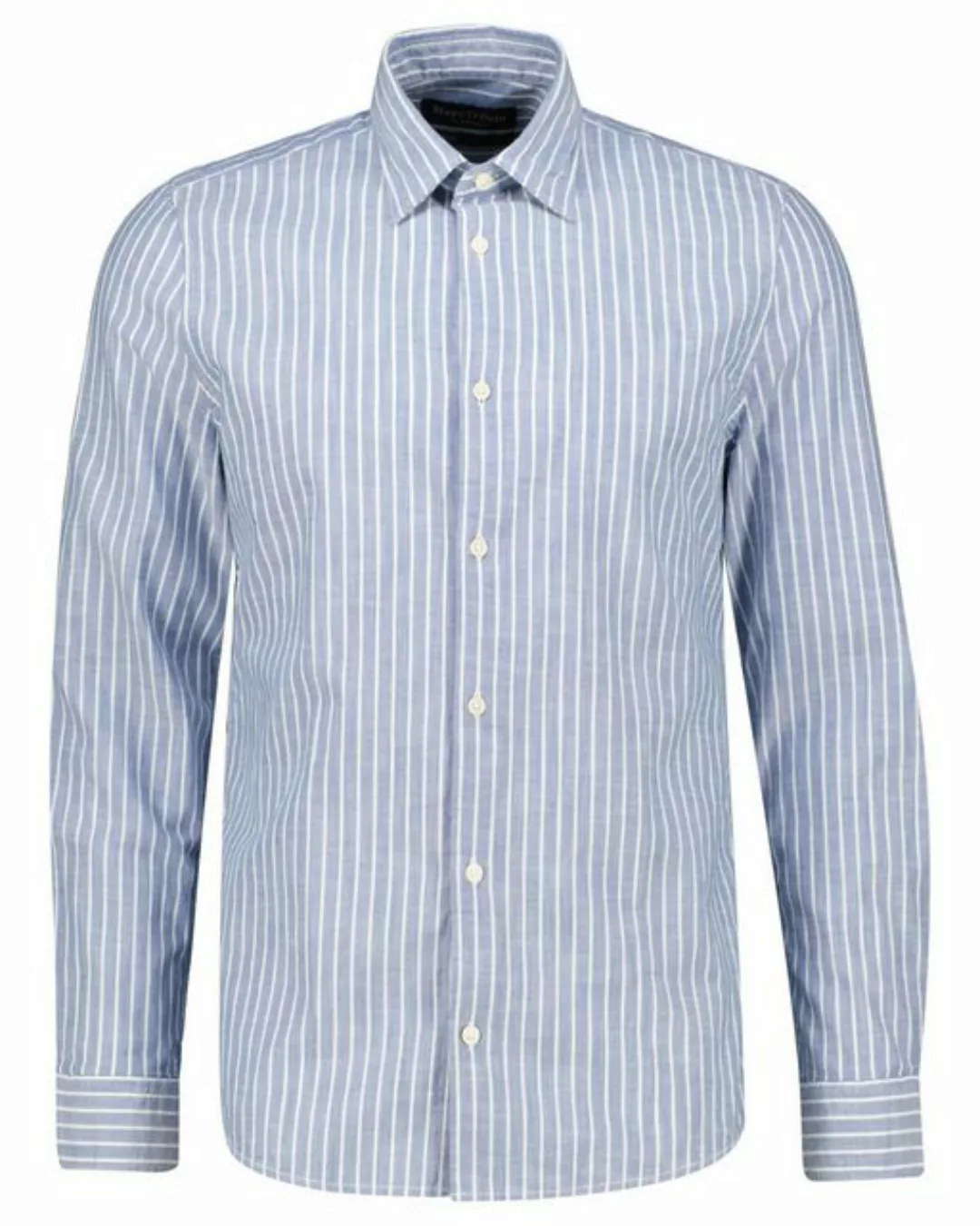 Marc O'Polo Langarmhemd Herren Hemd aus Bio-Baumwolle (1-tlg) günstig online kaufen