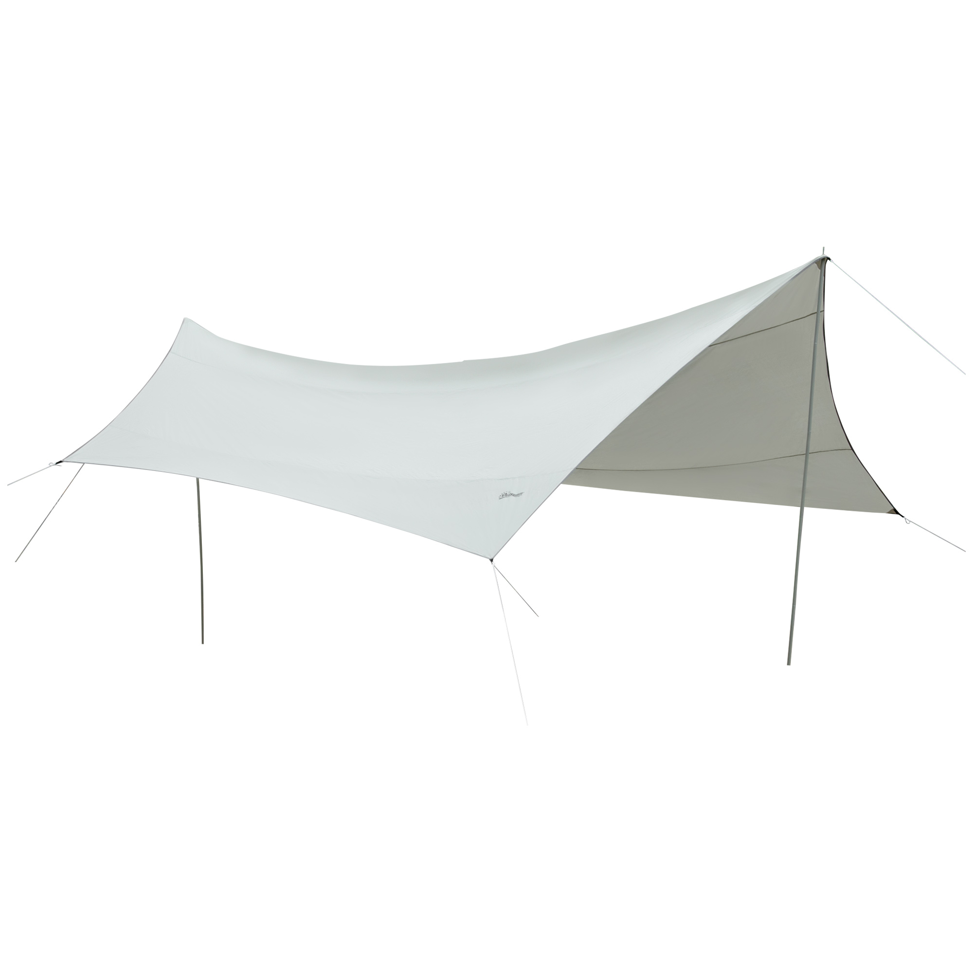 Outsunny Regenschutzplane Sonnensegel Campingplane 5,55L x 5,5B m mit Zwei günstig online kaufen