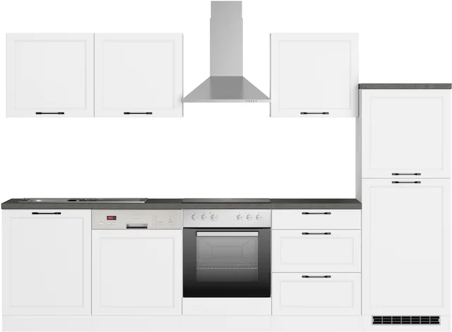Kochstation Küchenzeile "KS-Lani, mit MDF-Fronten", Breite 300 cm, wahlweis günstig online kaufen