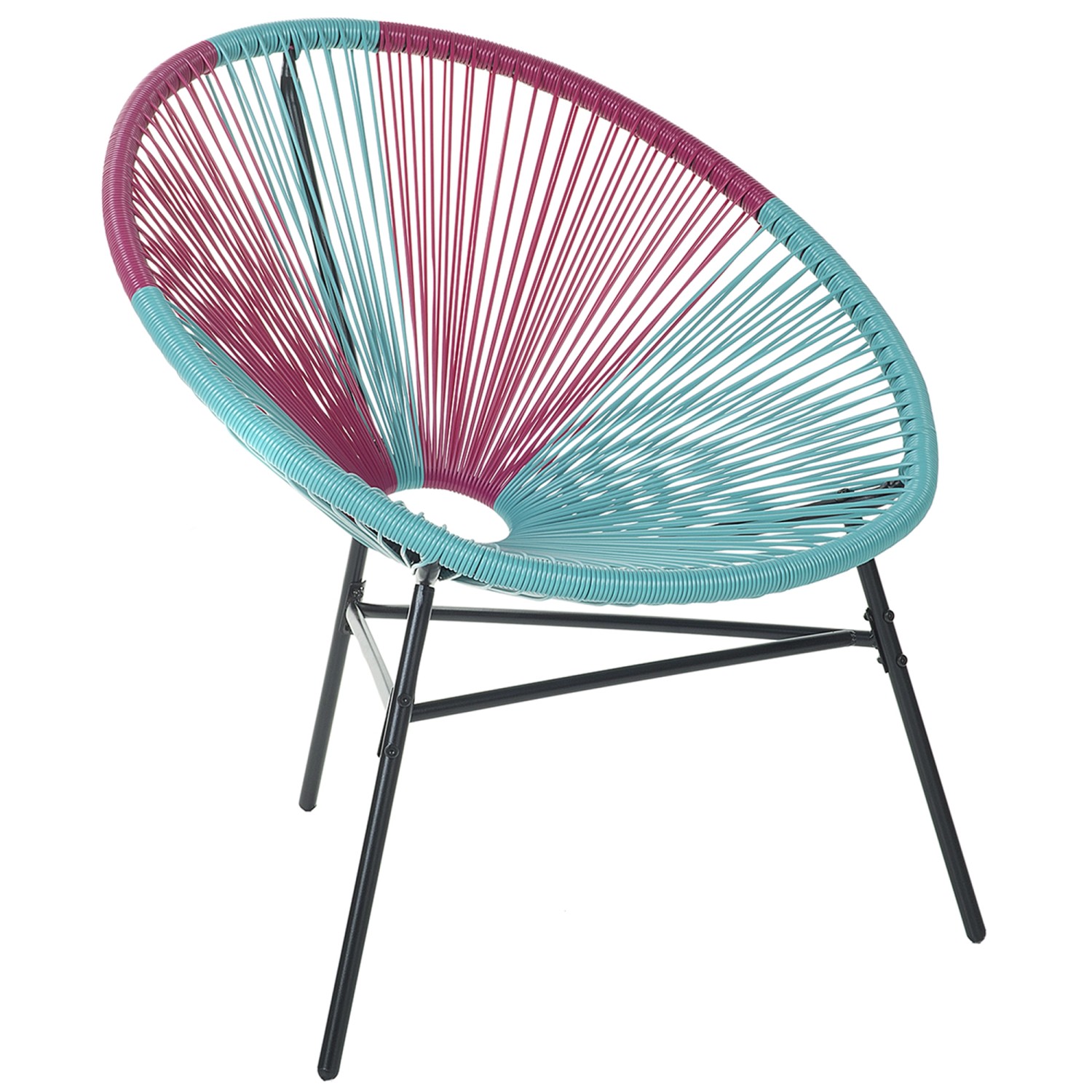 Beliani Cocktailsessel Bunt Schwarz Blau Rosa 76x76x85 günstig online kaufen