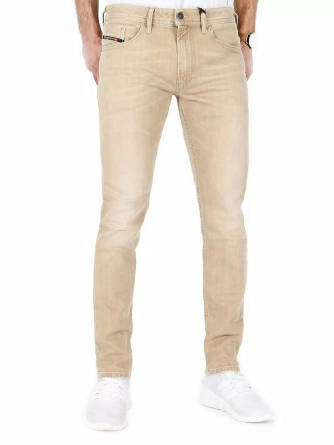 Diesel Slim-fit-Jeans Skinny Stretch Hose - Thommer-SP 0890E Beige - Länge: günstig online kaufen