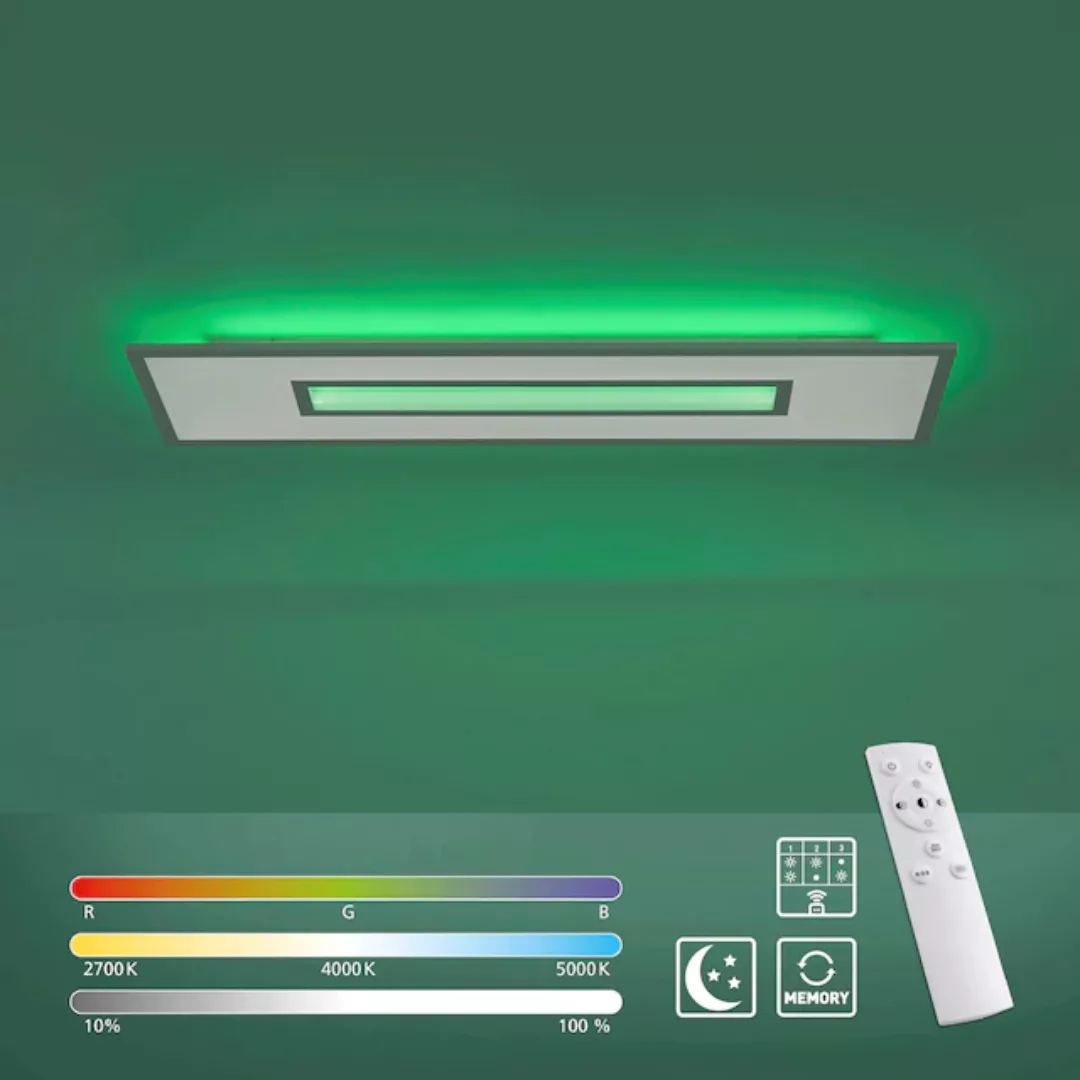 JUST LIGHT LED Deckenleuchte »RECESS«, 1 flammig, Leuchtmittel LED-Board-LE günstig online kaufen