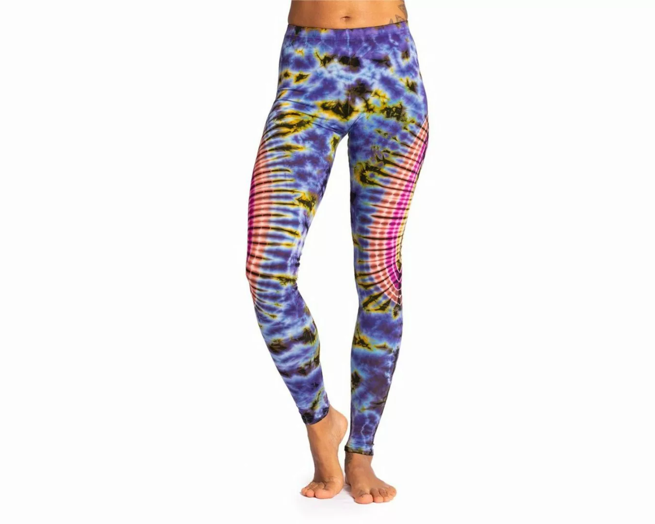 PANASIAM Leggings Unikat Batik Leggings 'Sonne' aus natürlicher Viskose Goa günstig online kaufen