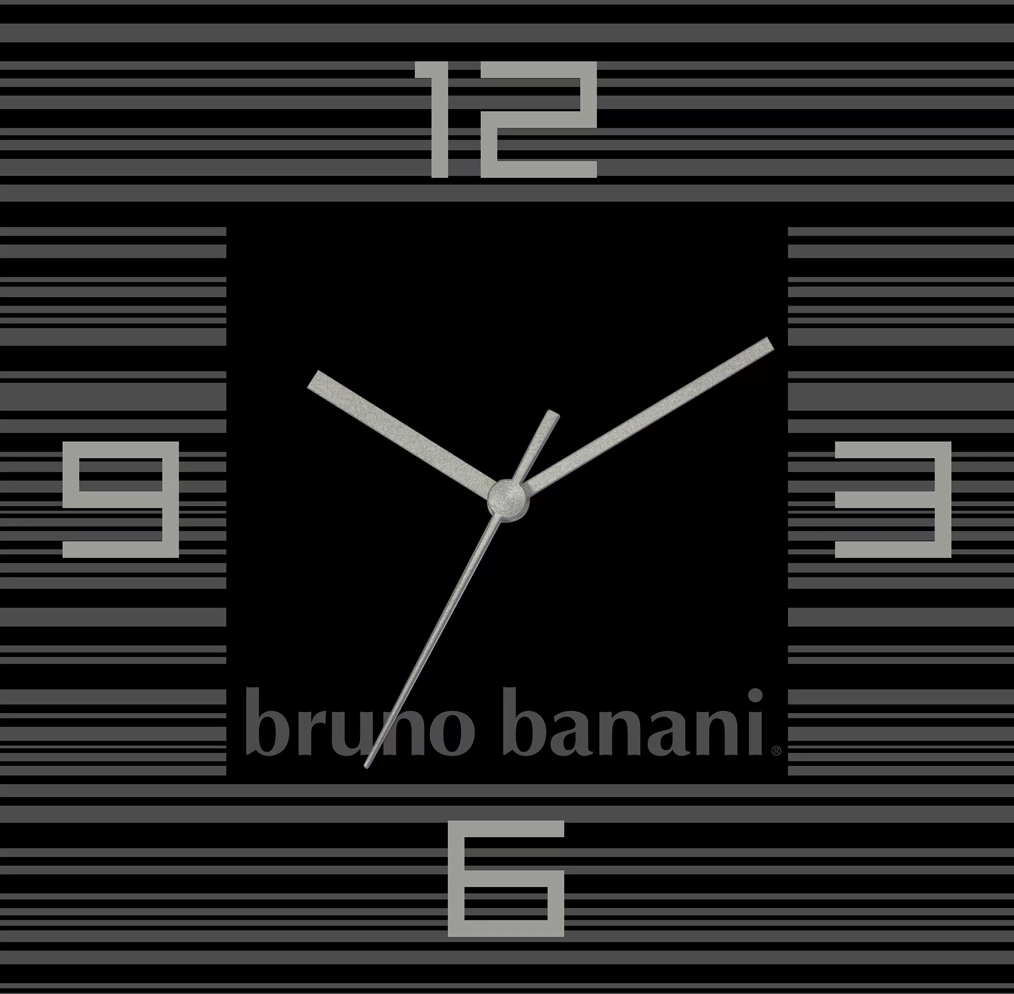 Bruno Banani Wanduhr "Thin Stripes auf Alu" günstig online kaufen
