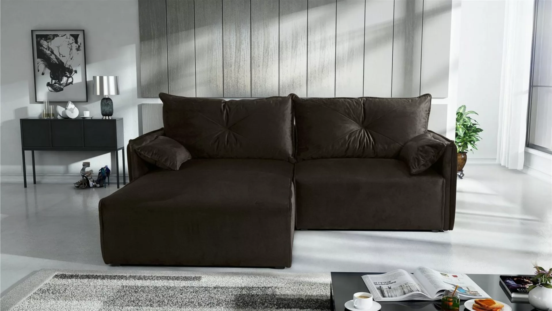 Fun Möbel Ecksofa HUNTER XS in Stoff Royal Ottomane Rechts oder Links, inkl günstig online kaufen