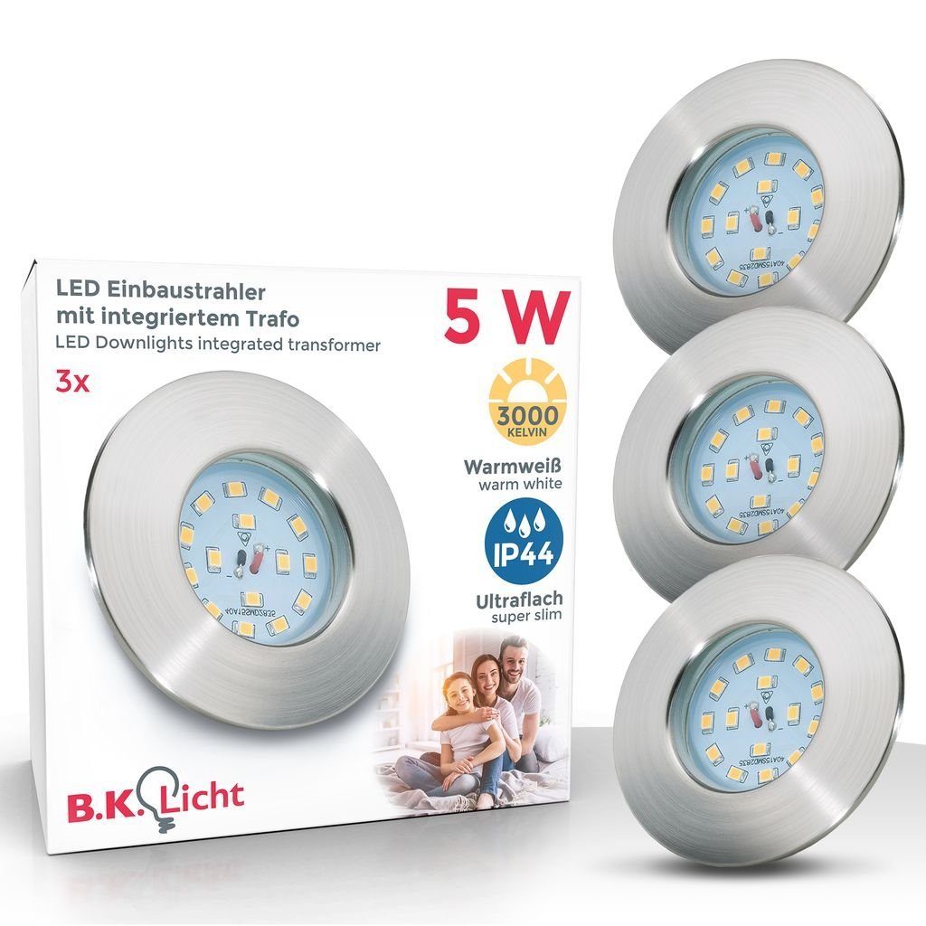 B.K.Licht LED Einbaustrahler LED Badeinbauleuchten 30mm günstig online kaufen