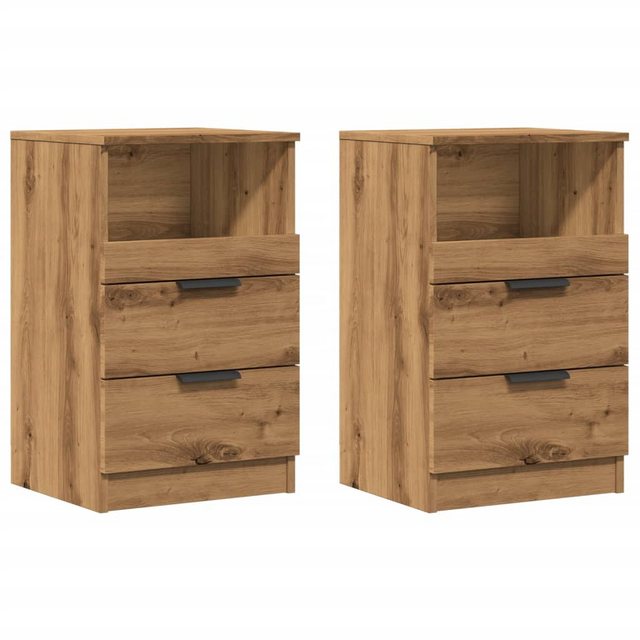 vidaXL Fächerschrank Nachttische 2 Stk. Artisan-Eiche 40x36x65 cm Holzwerks günstig online kaufen