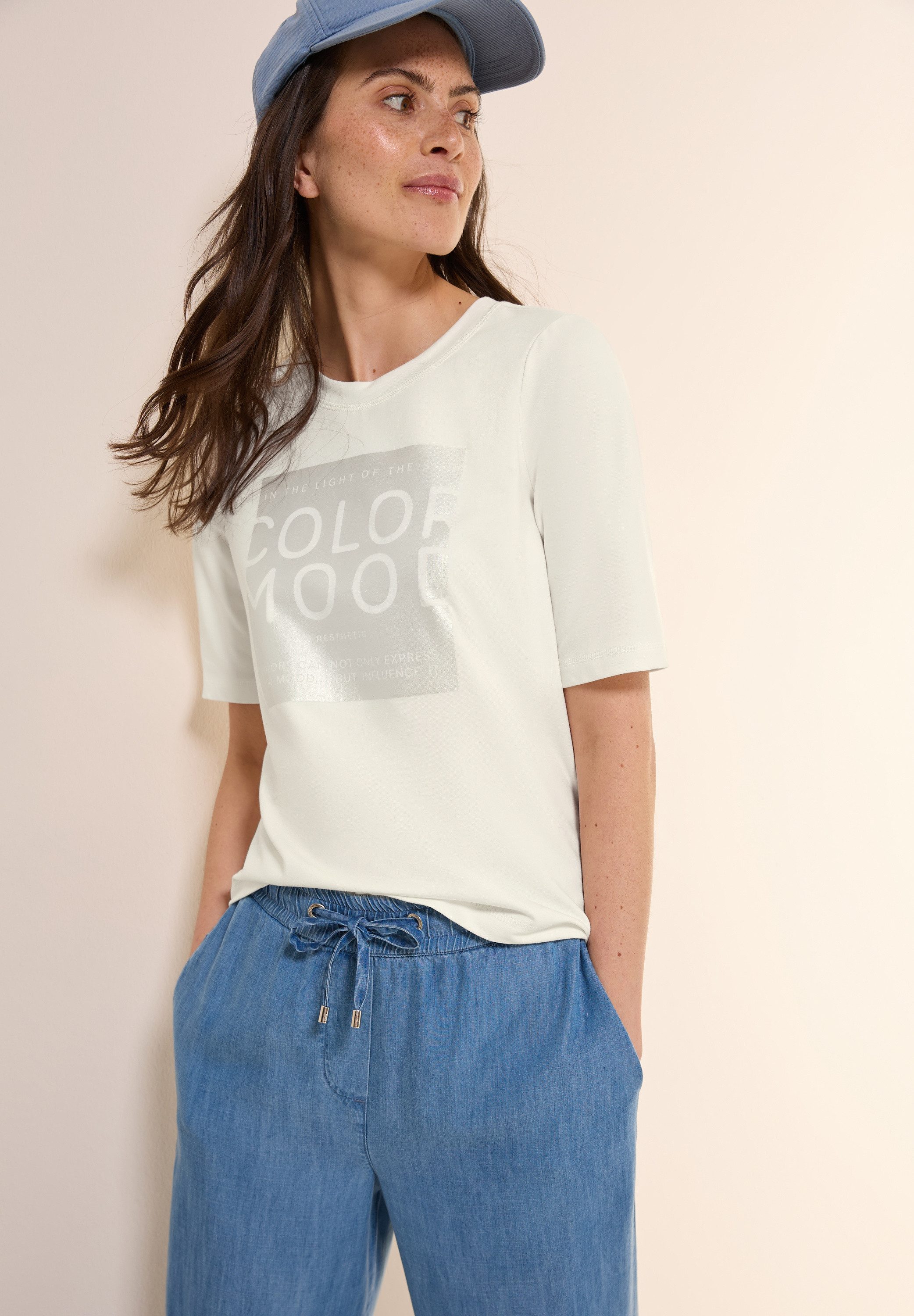 Cecil T-Shirt, mit Folienprint günstig online kaufen